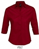 Camisa Hombre Manga Larga Brighton Sols - Color Rojo Cardinal